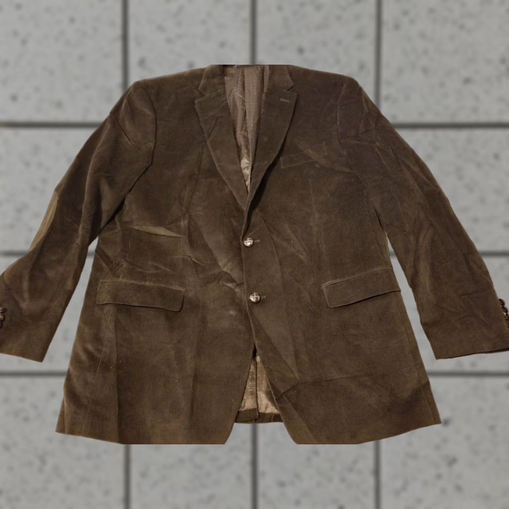 Chaps VINTAGE Chaps Polo Ralph Lauren Corduroy Jacket Blazer 46L Brown Cotton Men 3-in-1 Jacket Size US XXL / EU 58 / 5 - 1 Thumbnail