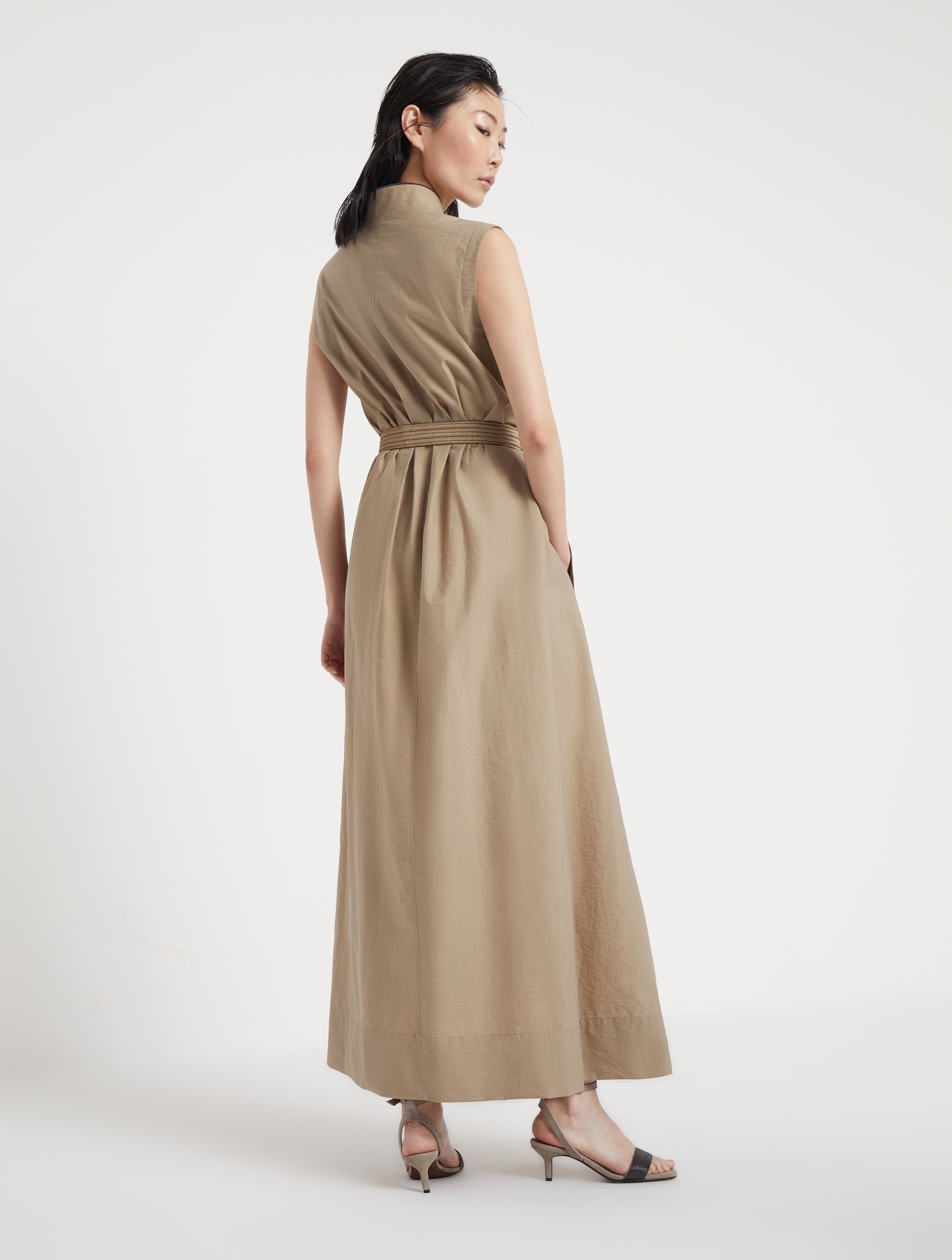 Brunello Cucinelli o1la1rc1a0425 Denim Dress in Almond Beige Size XL / US 12-14 / IT 48-50 - 5 Thumbnail