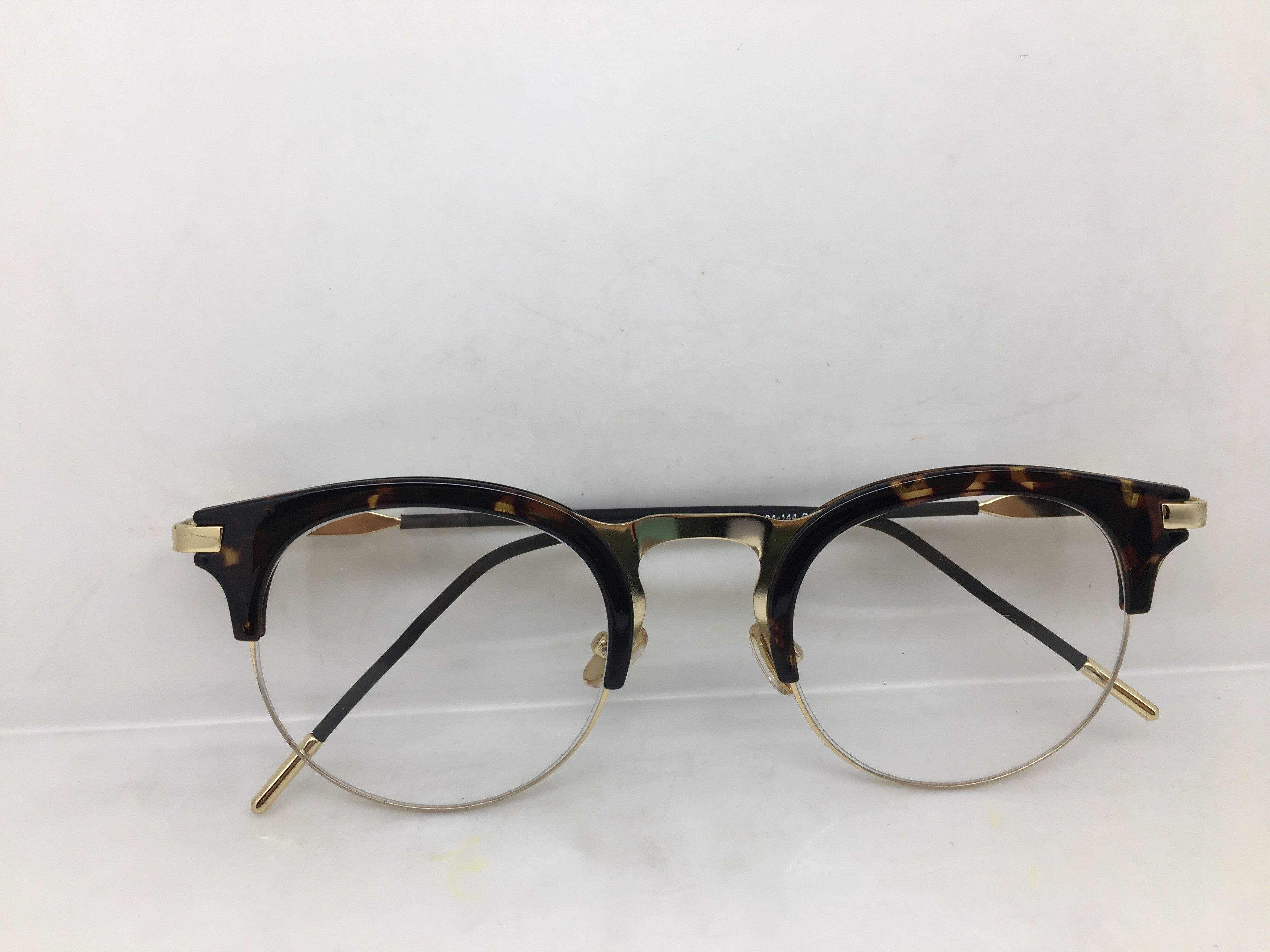 Other Keyhole Bridge James Dean Tortoise Gold Eyeglasses Frame Size ONE SIZE - 8 Thumbnail