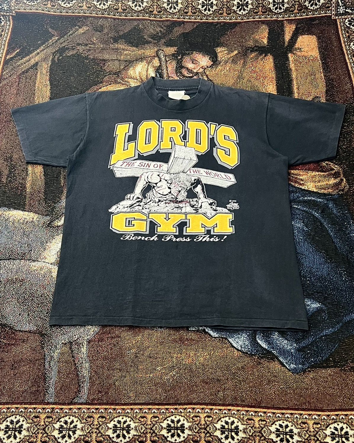 Vintage OG Lord's Gym Jesus Tee by Living Epistles Size US L / EU 52-54 / 3 - 2 Thumbnail