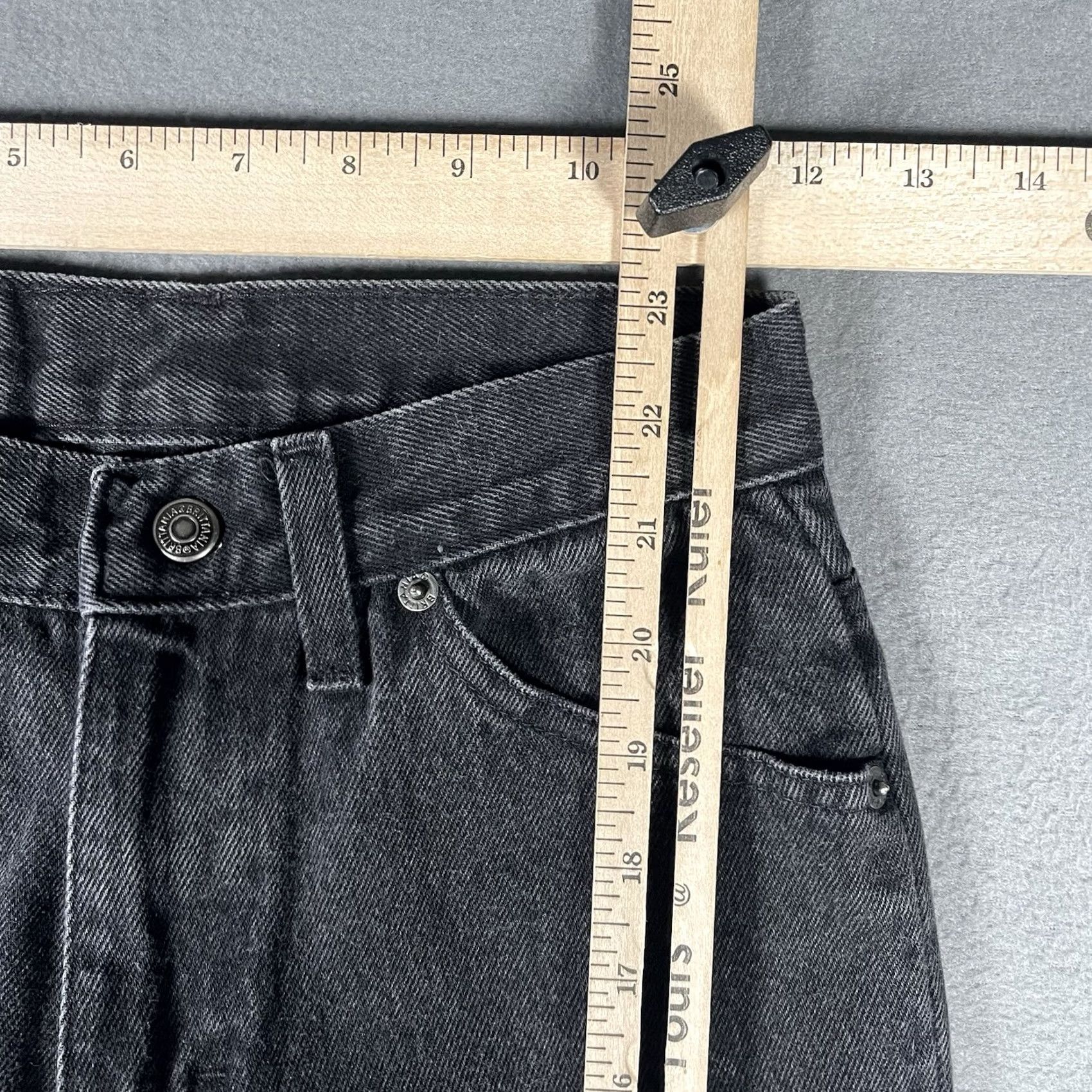 Vintage VINTAGE Brittania Jeans Size 12 Black Denim Mom Jeans 90s Size 34" / US 12 / IT 48 - 7 Thumbnail