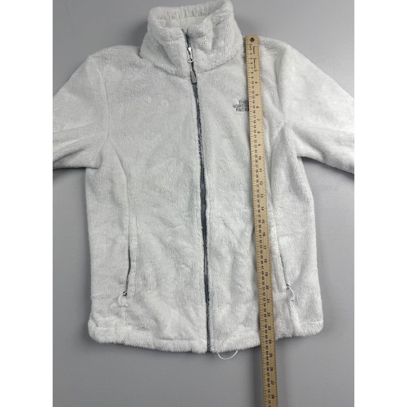 The North Face The North Face Fleece Jacket Womens Small White Osito Full Zip Outdoor Warm S/N Logo Pockets Zipper Size S / US 4 / IT 40 - 5 Thumbnail