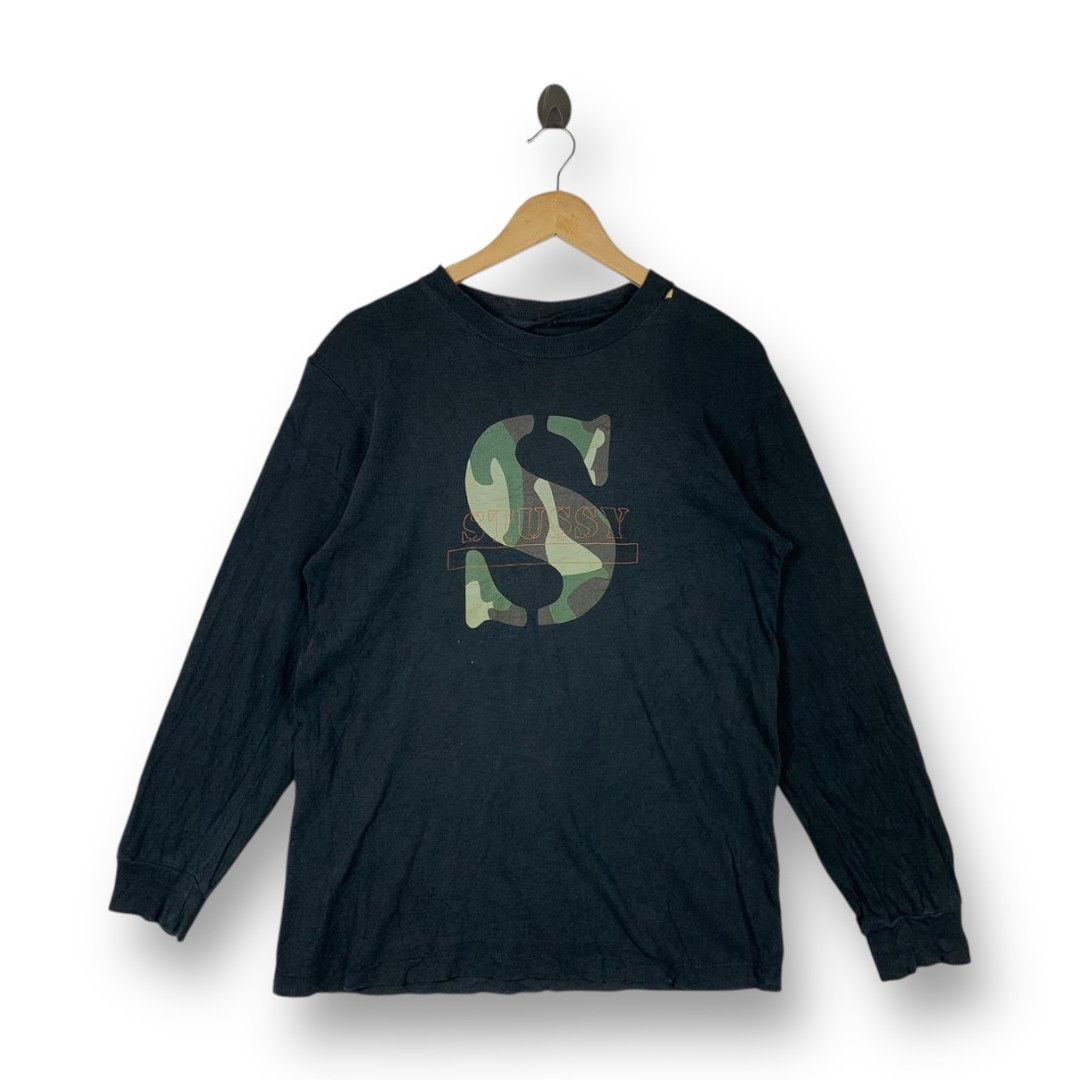 Stussy Vintage 90s STUSSY big S logo long sleeve tee Size US M / EU 48-50 / 2 - 1 Thumbnail