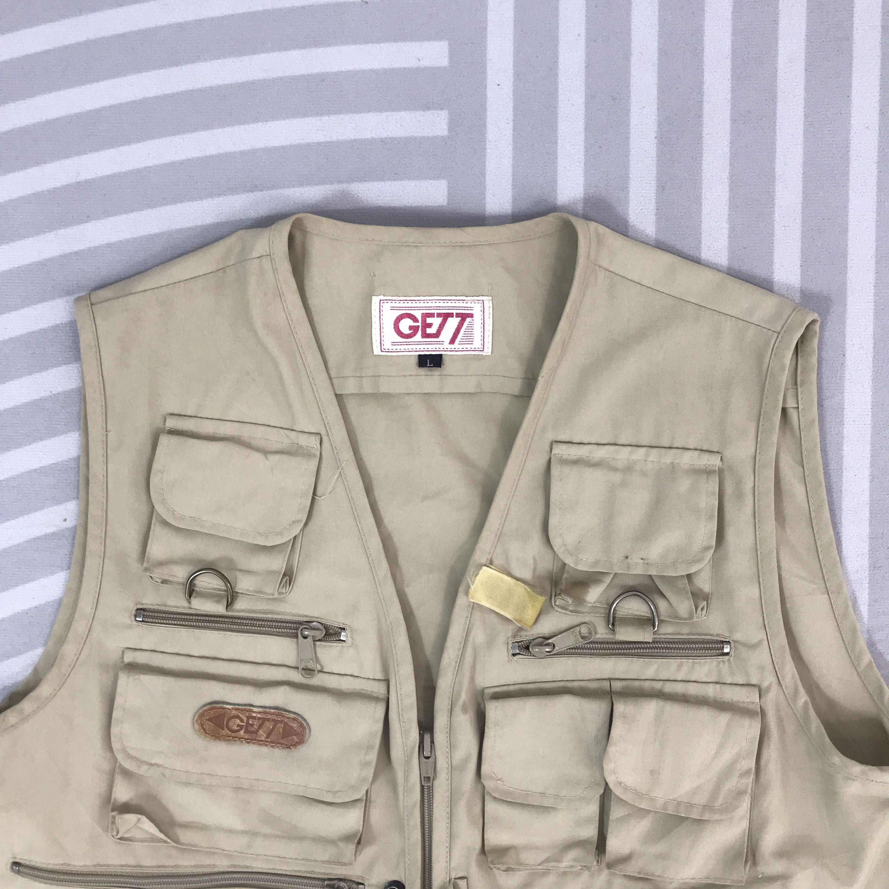 Japanese Brand Vintage Gett Tactical pocket Fishing design vest Jacket Size US L / EU 52-54 / 3 - 2 Thumbnail