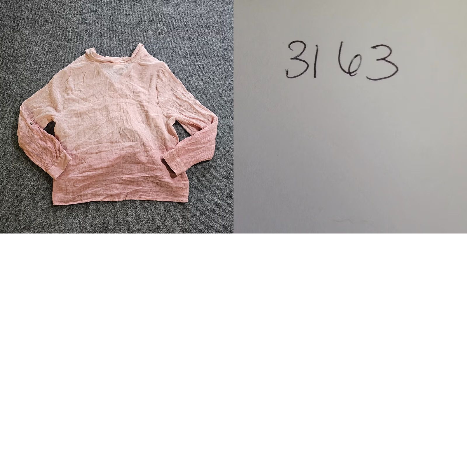 J. Jill J Jill Top Blouse Womens Petites Large Pink Ombre Button Tie Waist Long Sleeve Casual Shirt Size L / US 10 / IT 46 - 8 Thumbnail