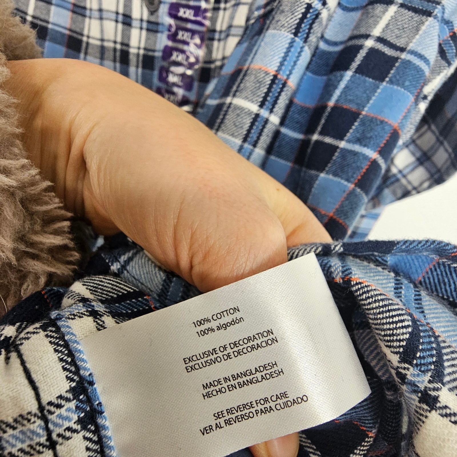 Eddie Bauer Eddie Bauer Mens Bristol Flannel Shirt Montauk Blue Plaid Size US XXL / EU 58 / 5 - 9 Thumbnail