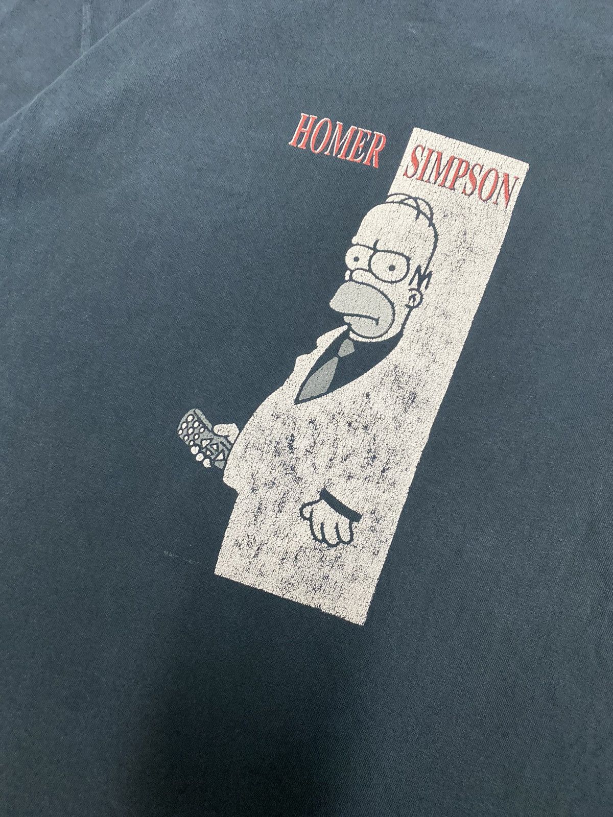 The Simpsons × Vintage Vintage Y2K Skater Distressed Simpsons Scarface Parody Tee M Size US M / EU 48-50 / 2 - 2 Thumbnail