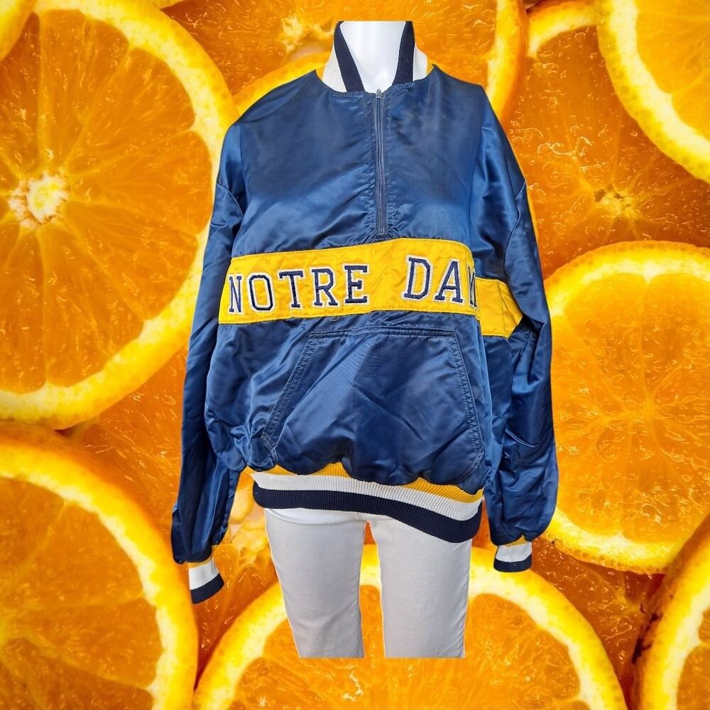 Delong DeLong Notre Dame Pullover Jacket Vintage Windbreaker Half Z Size US L / EU 52-54 / 3 - 7 Thumbnail