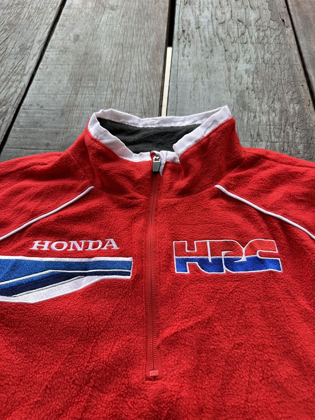 Honda × Japanese Brand Honda Hrc Fleece Half Zipper Size US M / EU 48-50 / 2 - 3 Thumbnail