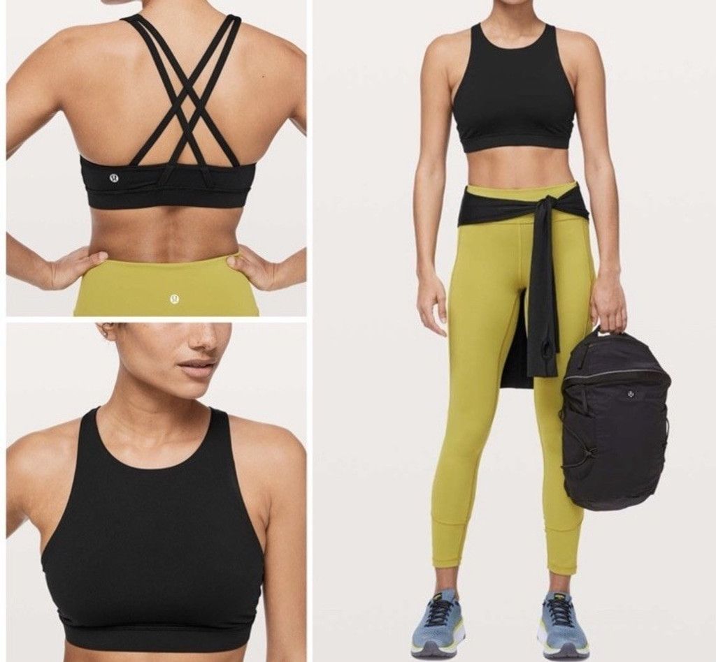 Lululemon LULULEMON ENERGY BRA HIGH NECK BLACK COLOR SIZE 2 PTP 12” Size XS / US 0-2 / IT 36-38 - 6 Thumbnail