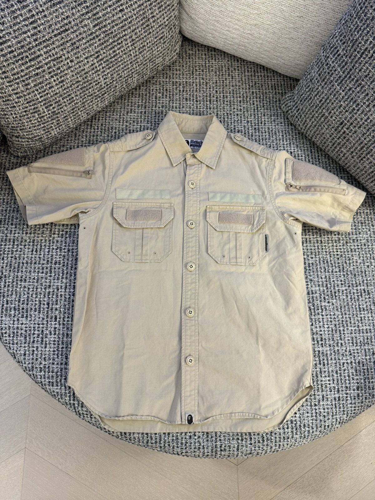 Bape Vintage Bape Short Sleeve Button Up Size US S / EU 44-46 / 1 - 1 Thumbnail