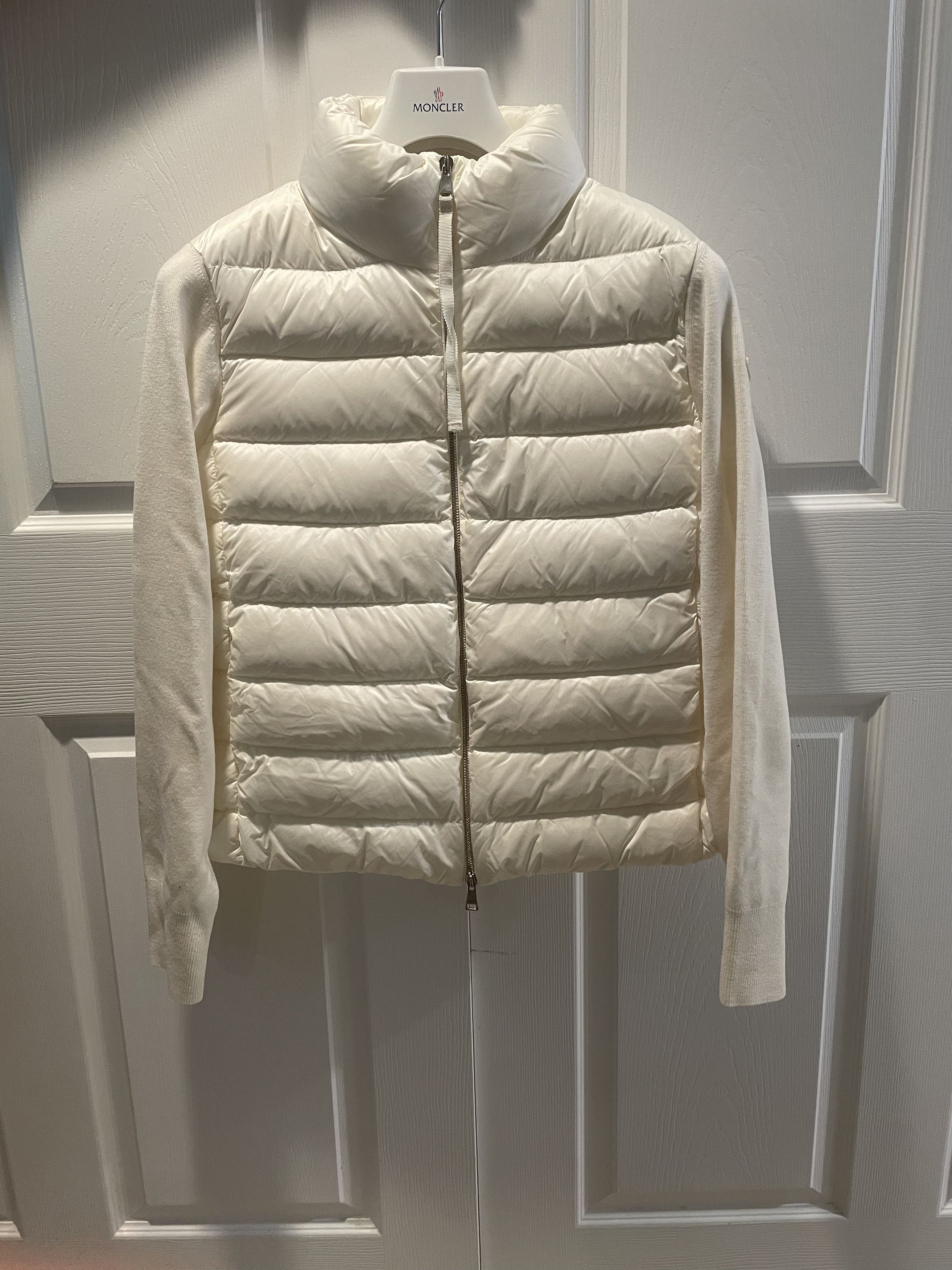Moncler Moncler Cardigan Tricot (White/Size:XL) Size XL / US 12-14 / IT 48-50 - 2 Thumbnail