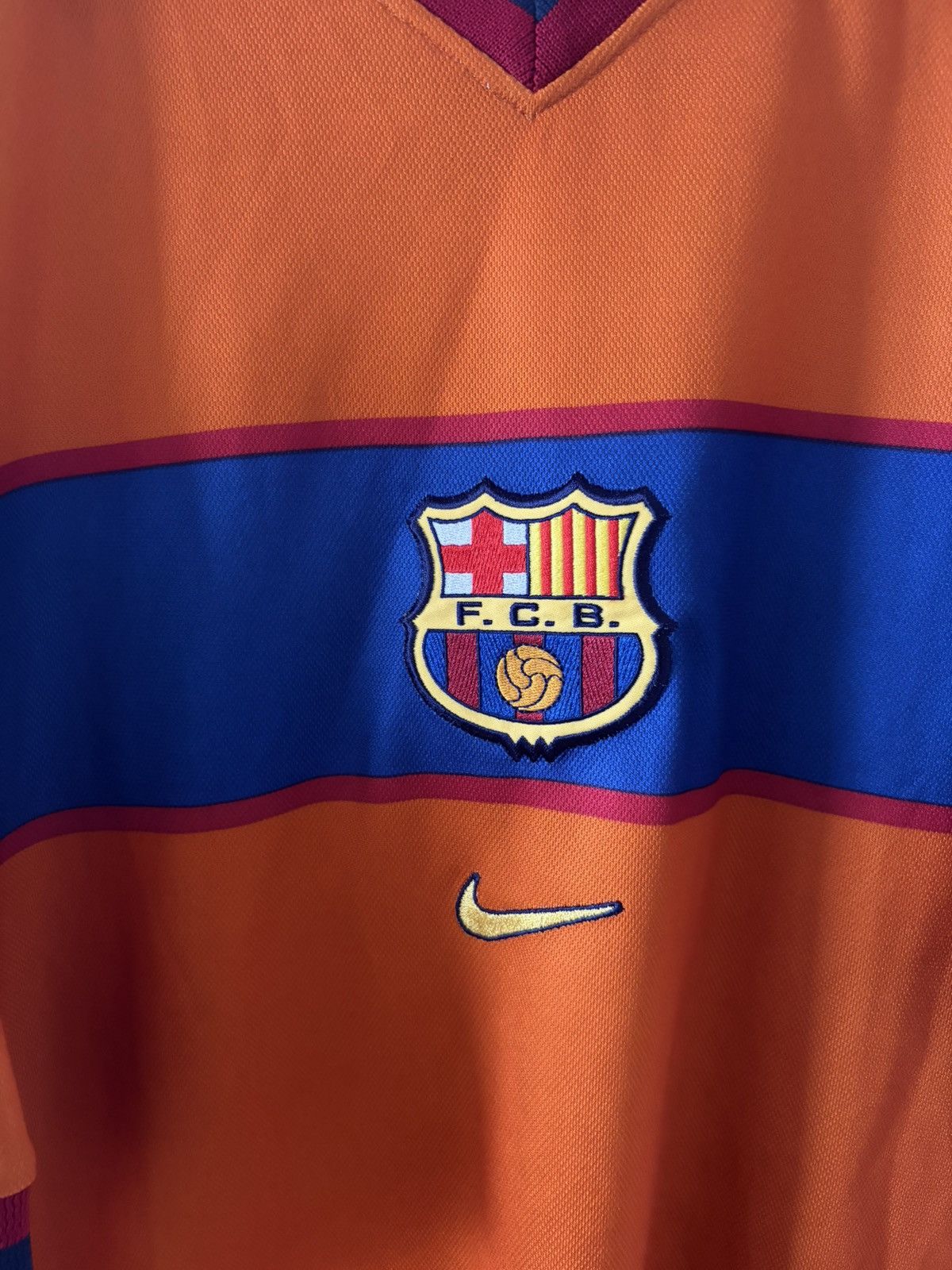 Barcelona nike 1998-2000 trzecia wersja zawodnicza Vintage — zdjęcie 2