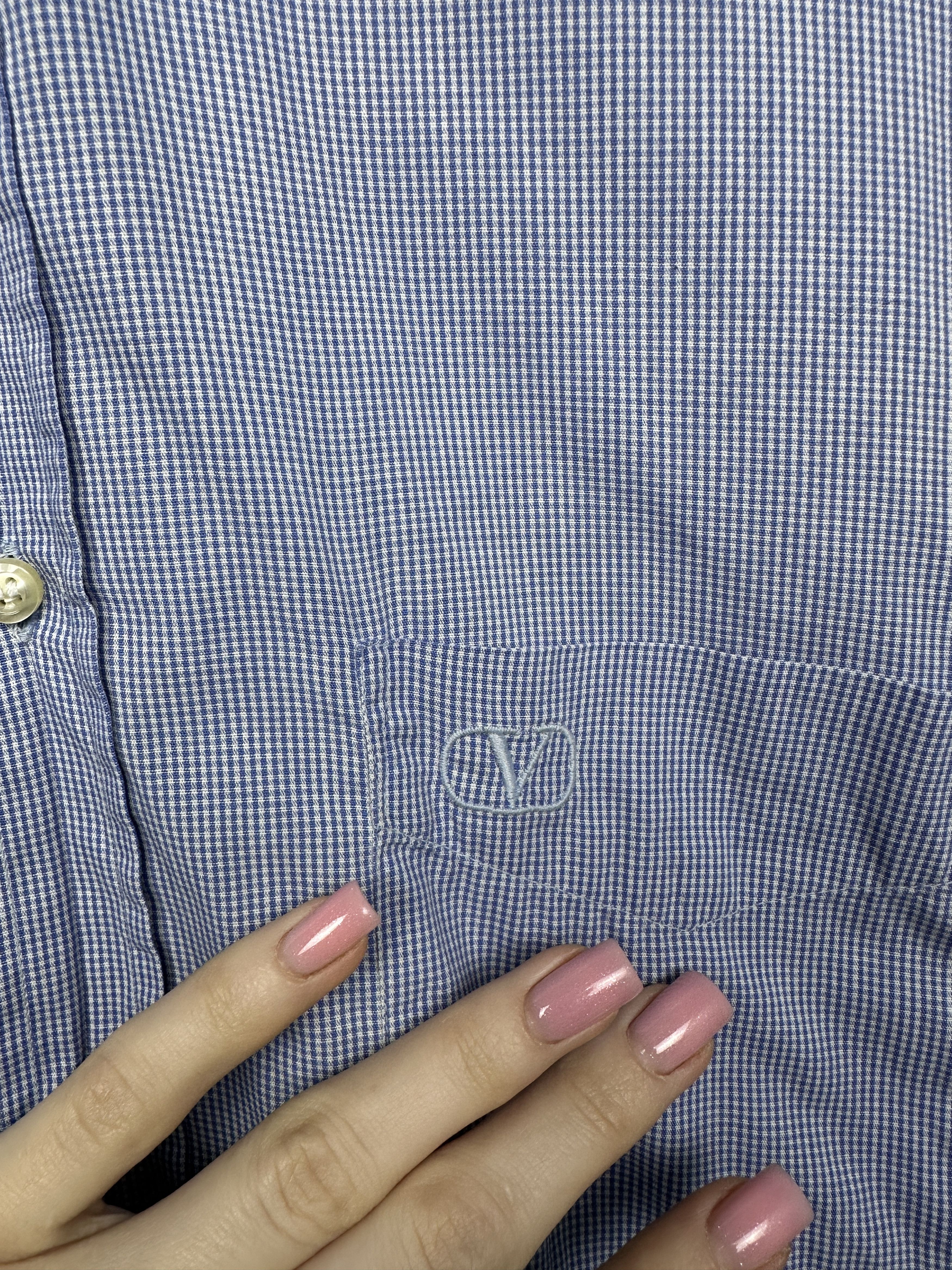 Valentino Valentino Vintage Mens Long Sleeve Shirt Size US L / EU 52-54 / 3 - 3 Thumbnail