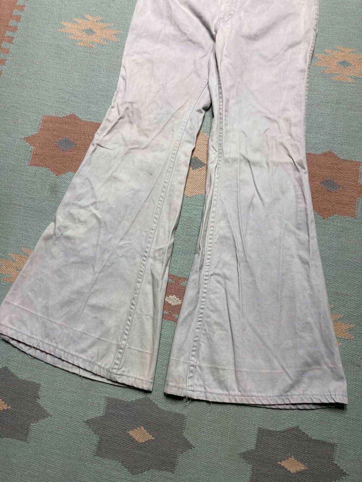 Vintage 70s elephant bell bottom flare pants moleskin Male 31x31 Size US 31 - 5 Thumbnail