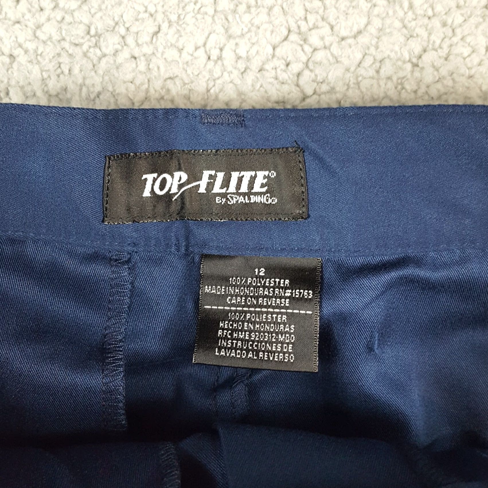 Spalding VINTAGE Spalding Relaxed Fit Pleated Front Preppy Golf Size 12 High Waist Navy Blue Chino Shorts Women 12 Navy Blue Chino Shorts Size 34" / US 12 / IT 48 - 5 Thumbnail