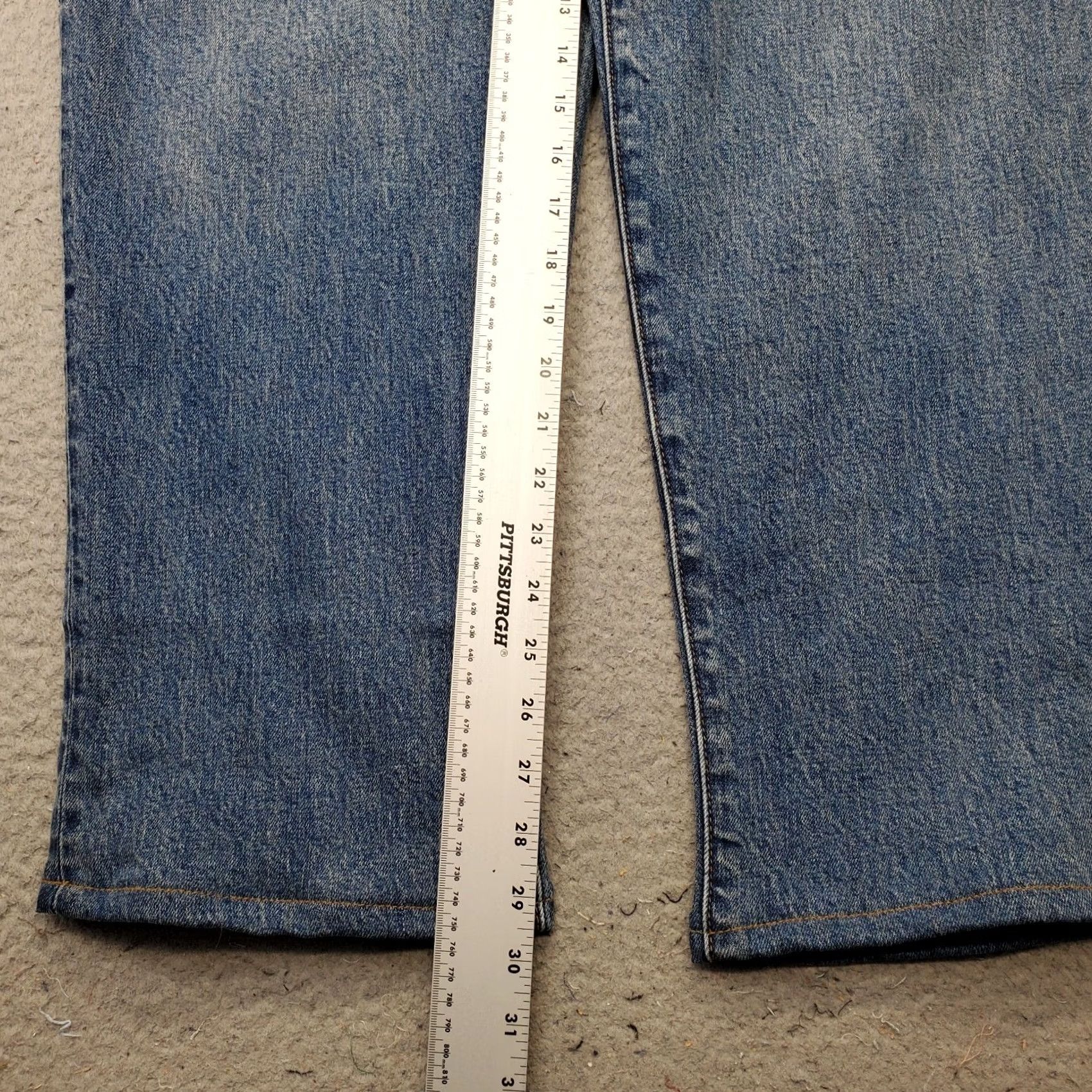 Lands' End Lands' End Mens Jeans 40 Blue Denim Medium Wash Traditional Fit Shirt? Size US 40 / EU 56 - 4 Thumbnail