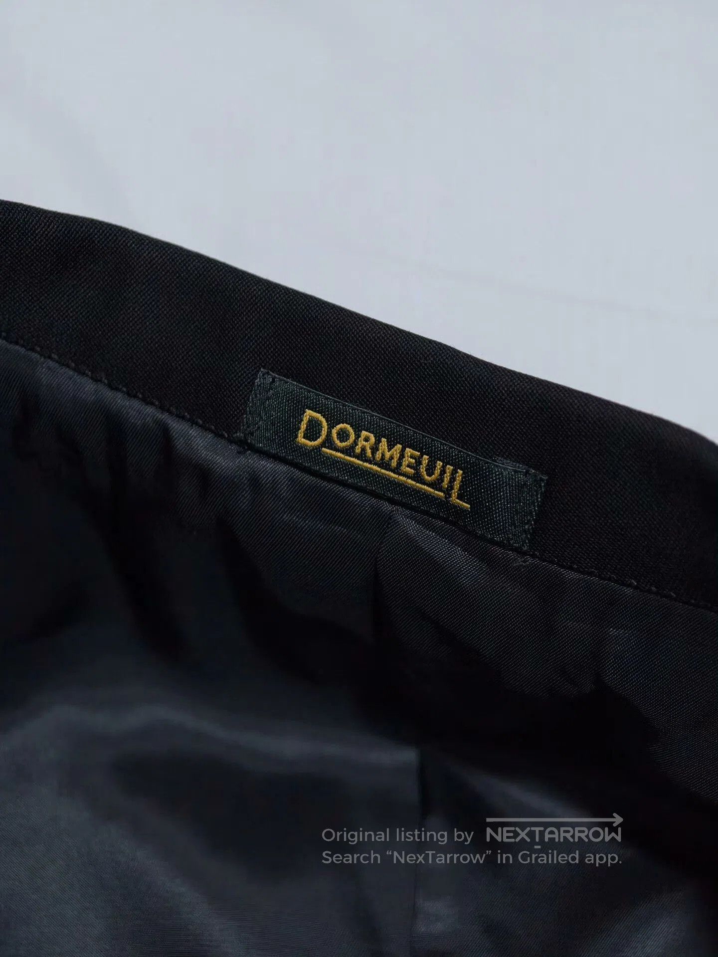 Japanese Brand Custom Black Wool Suit by Dormeuil. Size US S / EU 44-46 / 1 - 8 Thumbnail