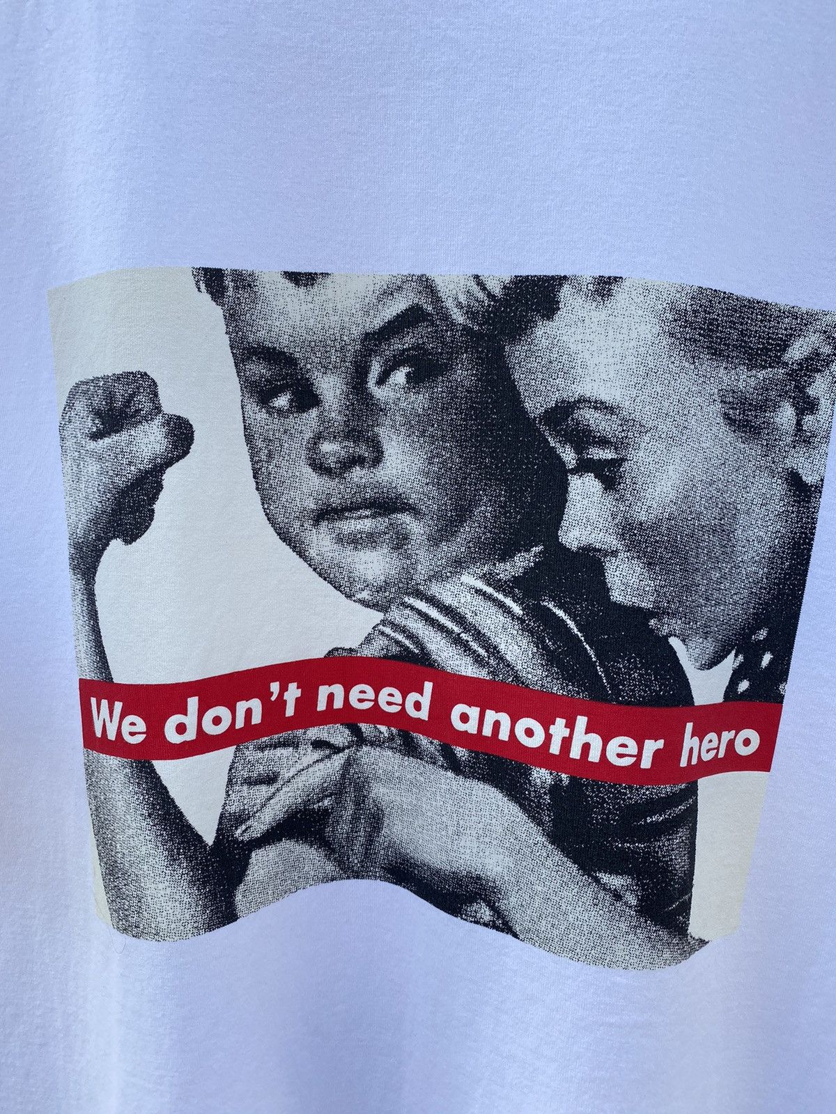 Barbara Kruger × Vintage 🔥Vintage BARBARA KRUGER “We Don’t Need Another Hero” Art Tee Size US M / EU 48-50 / 2 - 5 Thumbnail