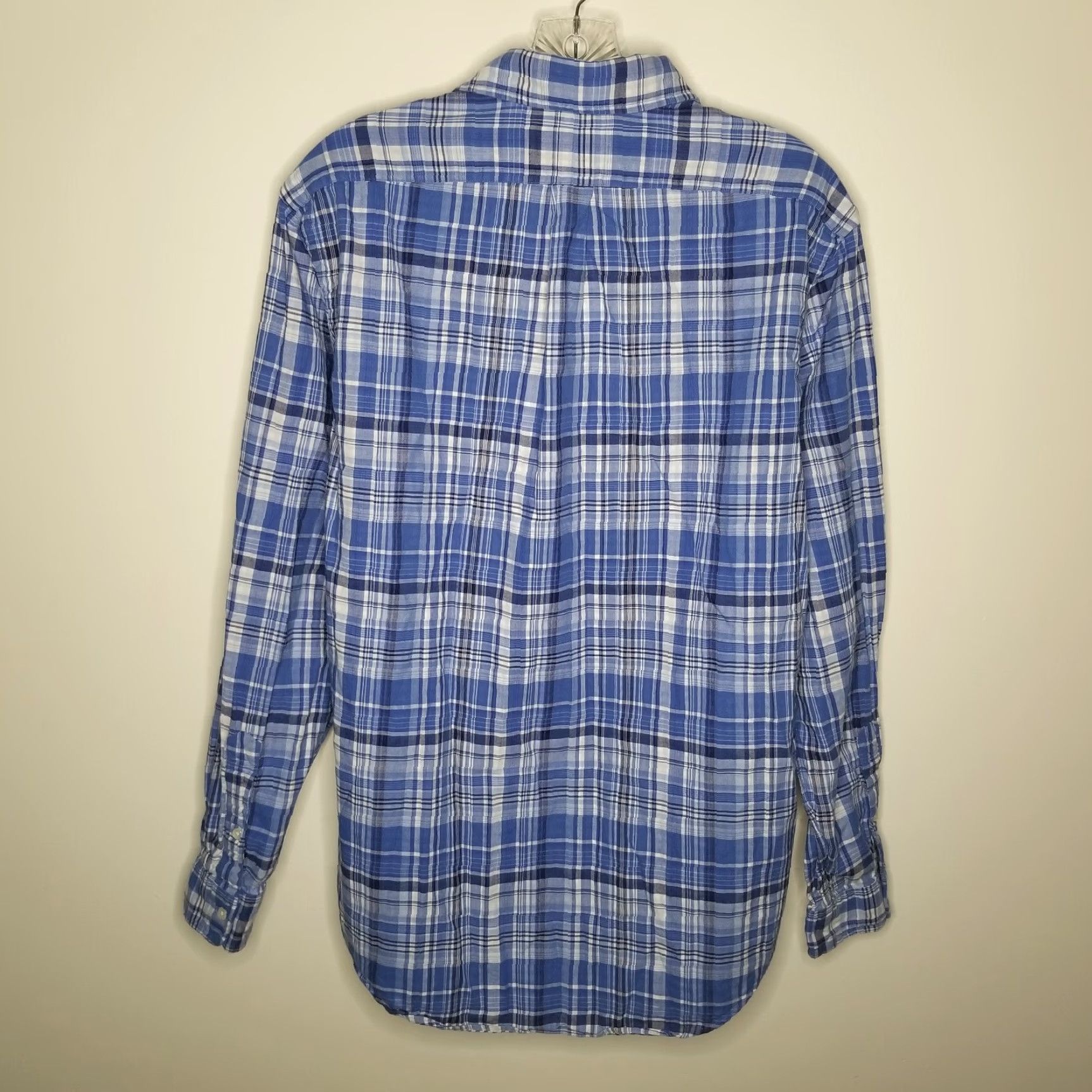 Ralph Lauren Ralph Lauren Mens Blue Plaid Long Sleeve Button-Up Size L Size US L / EU 52-54 / 3 - 5 Thumbnail