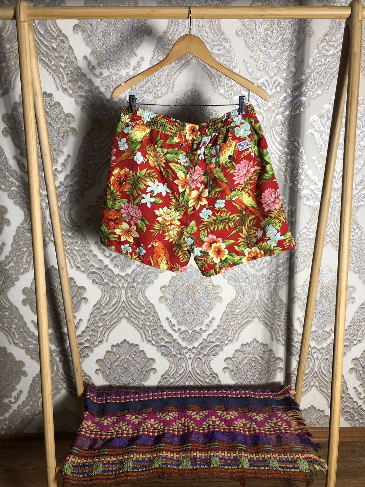 Polo Ralph Lauren × Vintage VERY RARE POLO RALPH LAUREN FLOWERS DESIGNER SHORTS CASUAL Size US 34 / EU 50 - 7 Thumbnail
