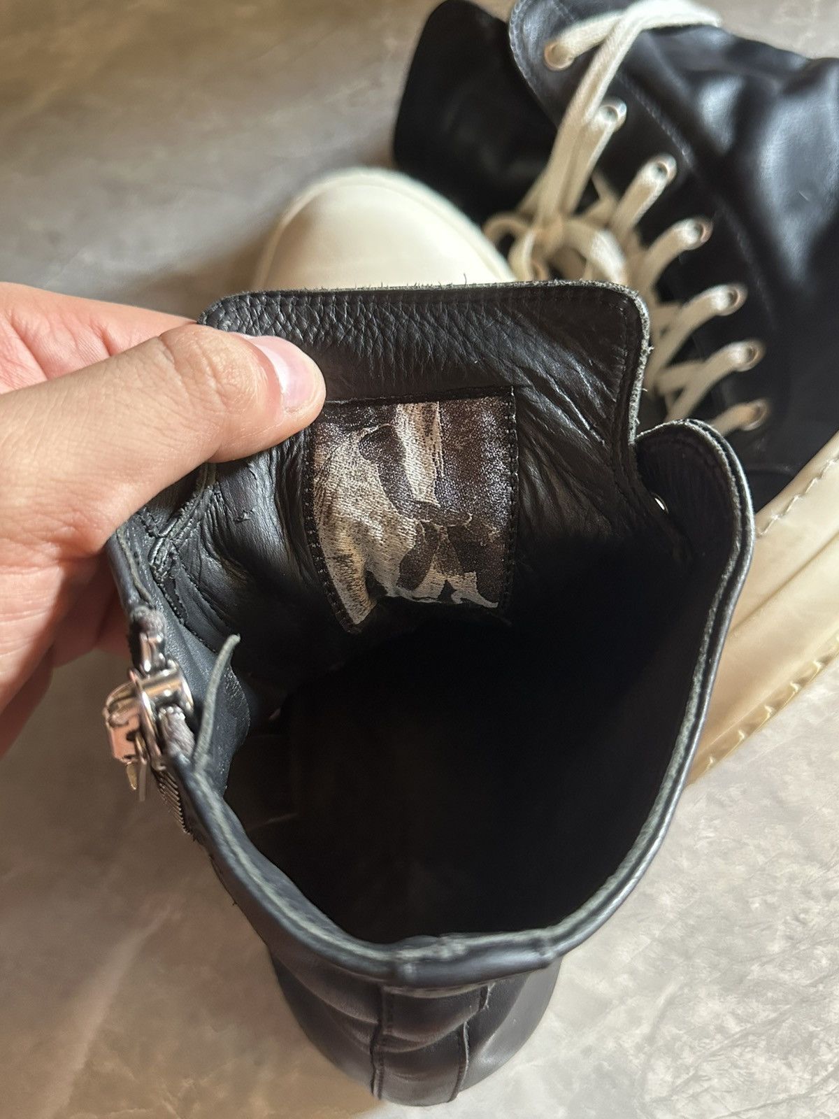 Rick Owens Rick Owens High Top Leather Size US 8 / EU 41 - 4 Thumbnail
