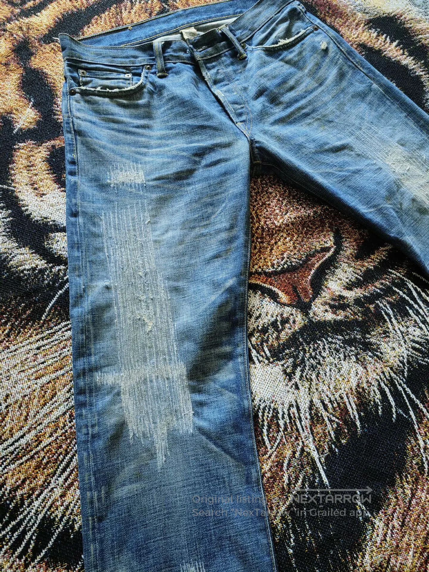 RRL Ralph Lauren RRL Nevada Washed Destroyed Jeans. Size US 30 / EU 46 - 2 Thumbnail