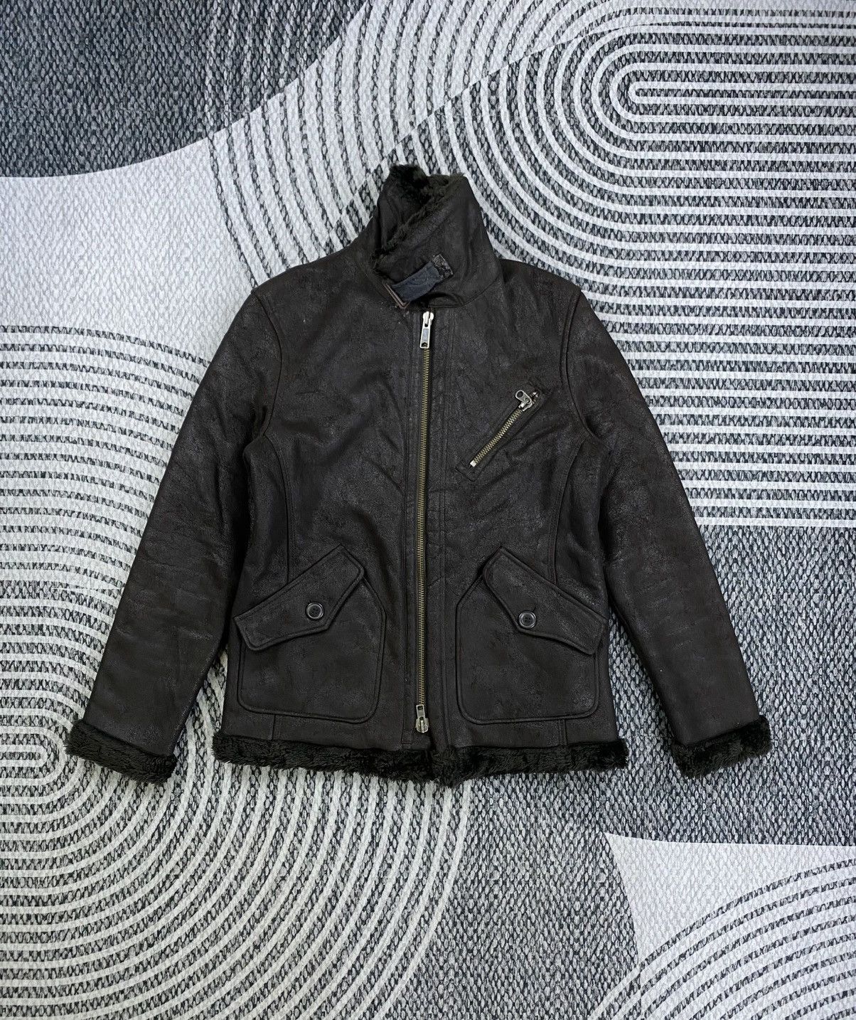 Takeo Kikuchi Vintage Takeo Kikuchi Dark Brown Sherpa Leather Jacket Size US M / EU 48-50 / 2 - 5 Thumbnail