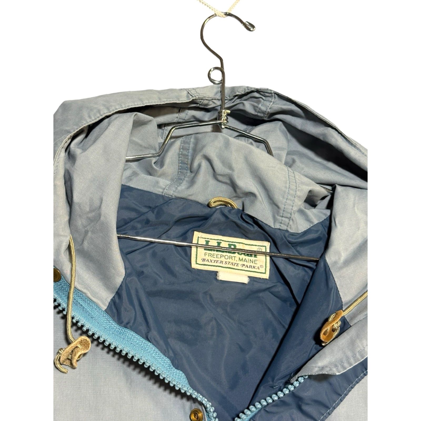 Vintage VINTAGE L.L. Bean Baxter State Parka Jacket Mens XL Blue Softshell USA Made Jacket Size US XL / EU 56 / 4 - 3 Thumbnail