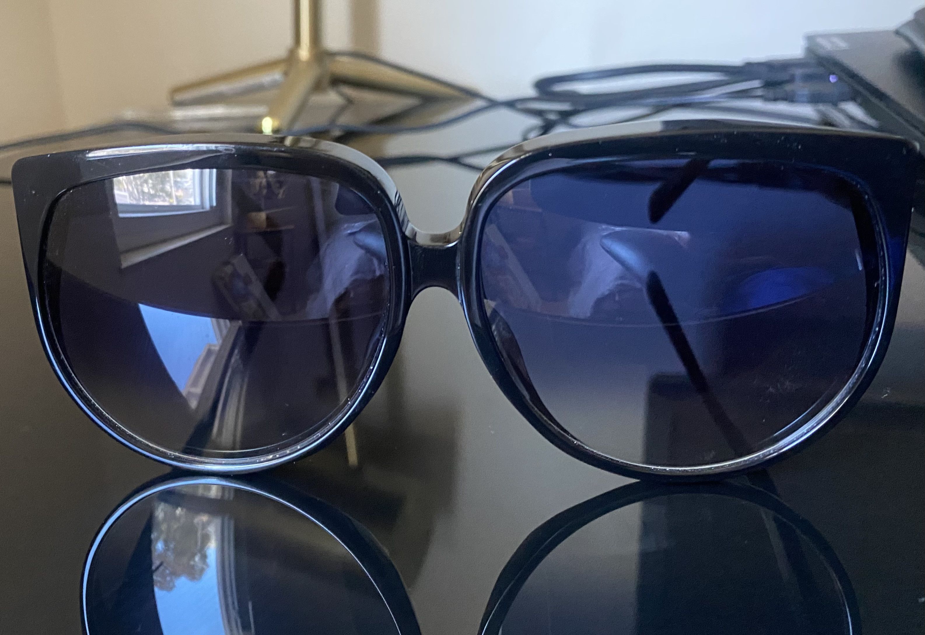 Celine Celine Black 63MM Oversized Round Sunglasses Size ONE SIZE - 2 Thumbnail