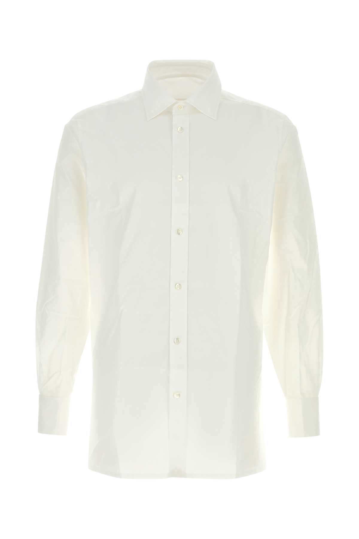 Maison Margiela White Poplin Shirt Size US L / EU 52-54 / 3 - 1 Thumbnail