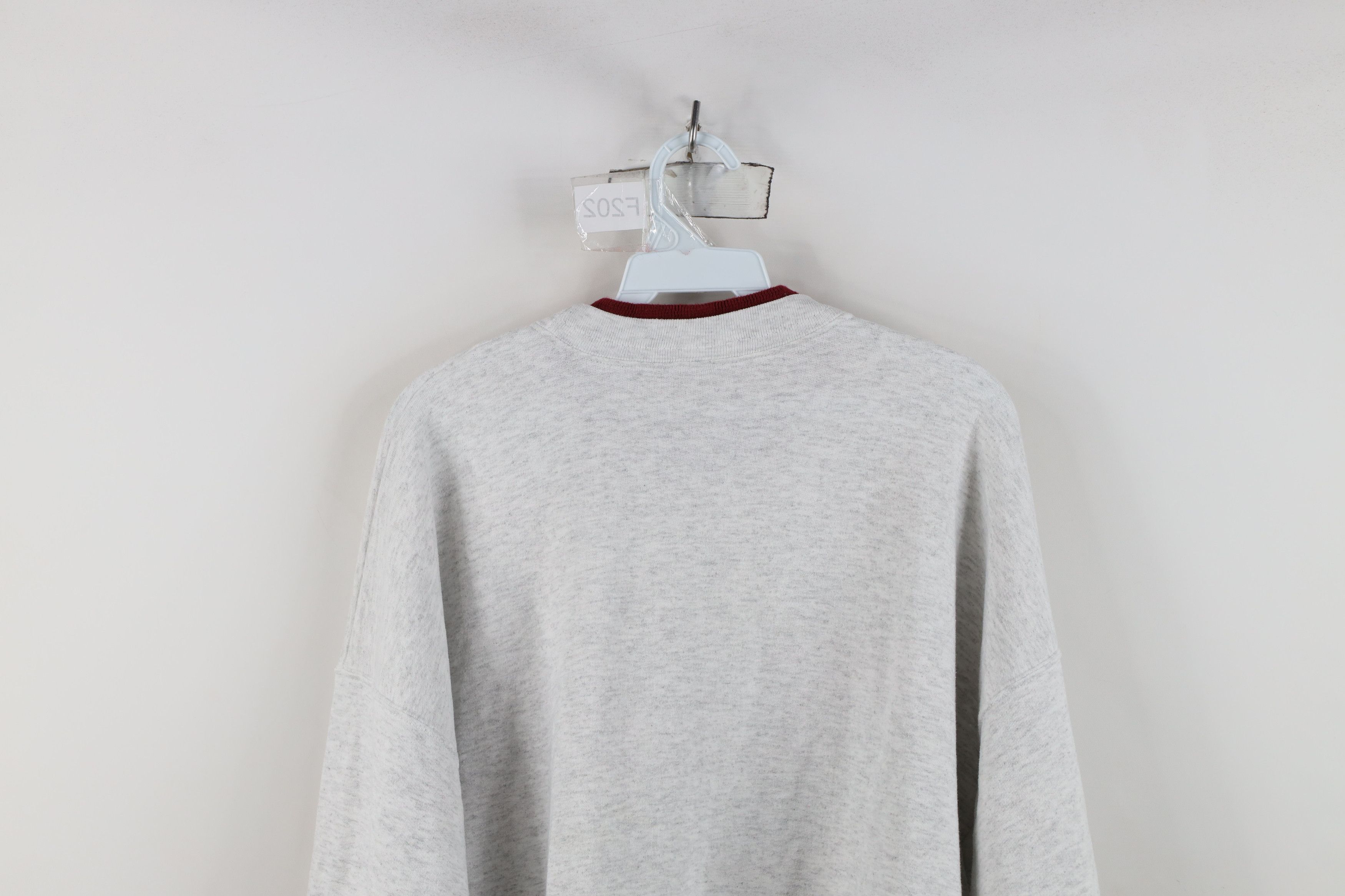 Vintage Vintage 90s Farm Dirt Road Fall Layered Sweatshirt Gray USA Size 3XL / US 20-22 - 13 Thumbnail