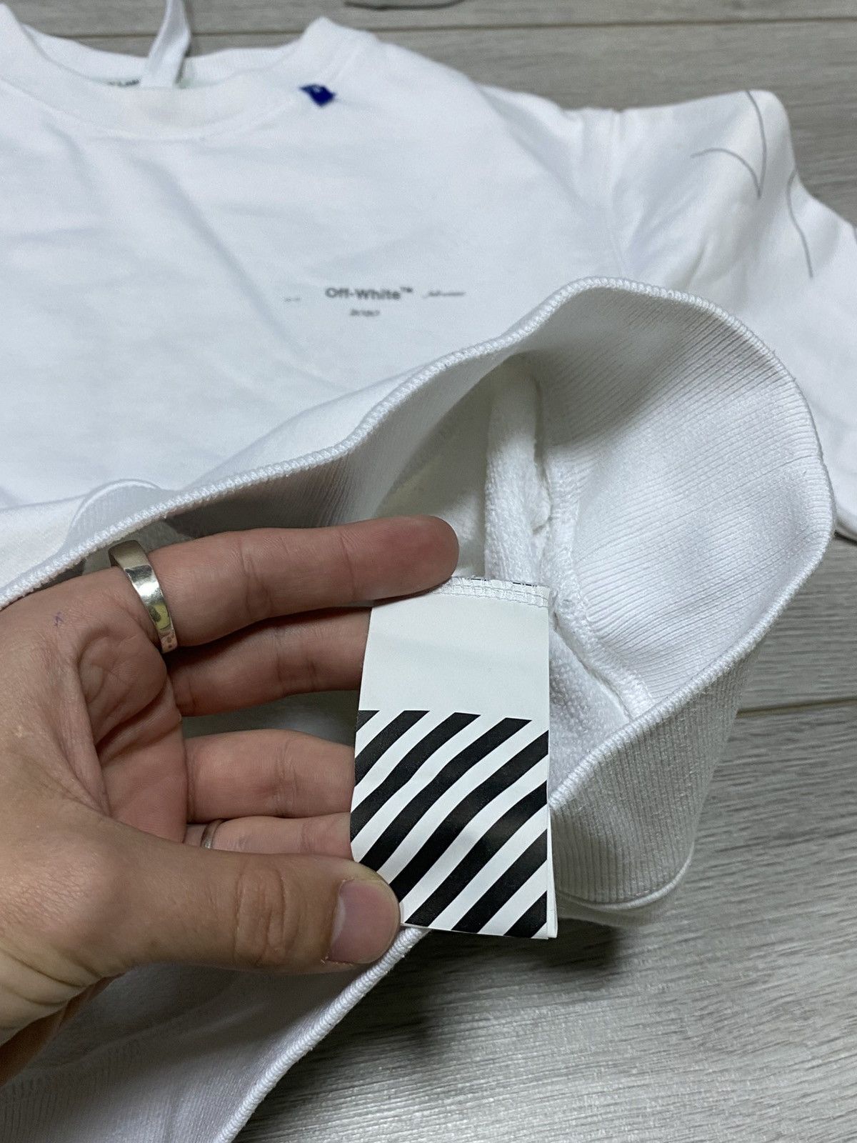 Off-White Off-White unfinished diagonal arrows sweatshirt Size US XS / EU 42 / 0 - 7 Thumbnail