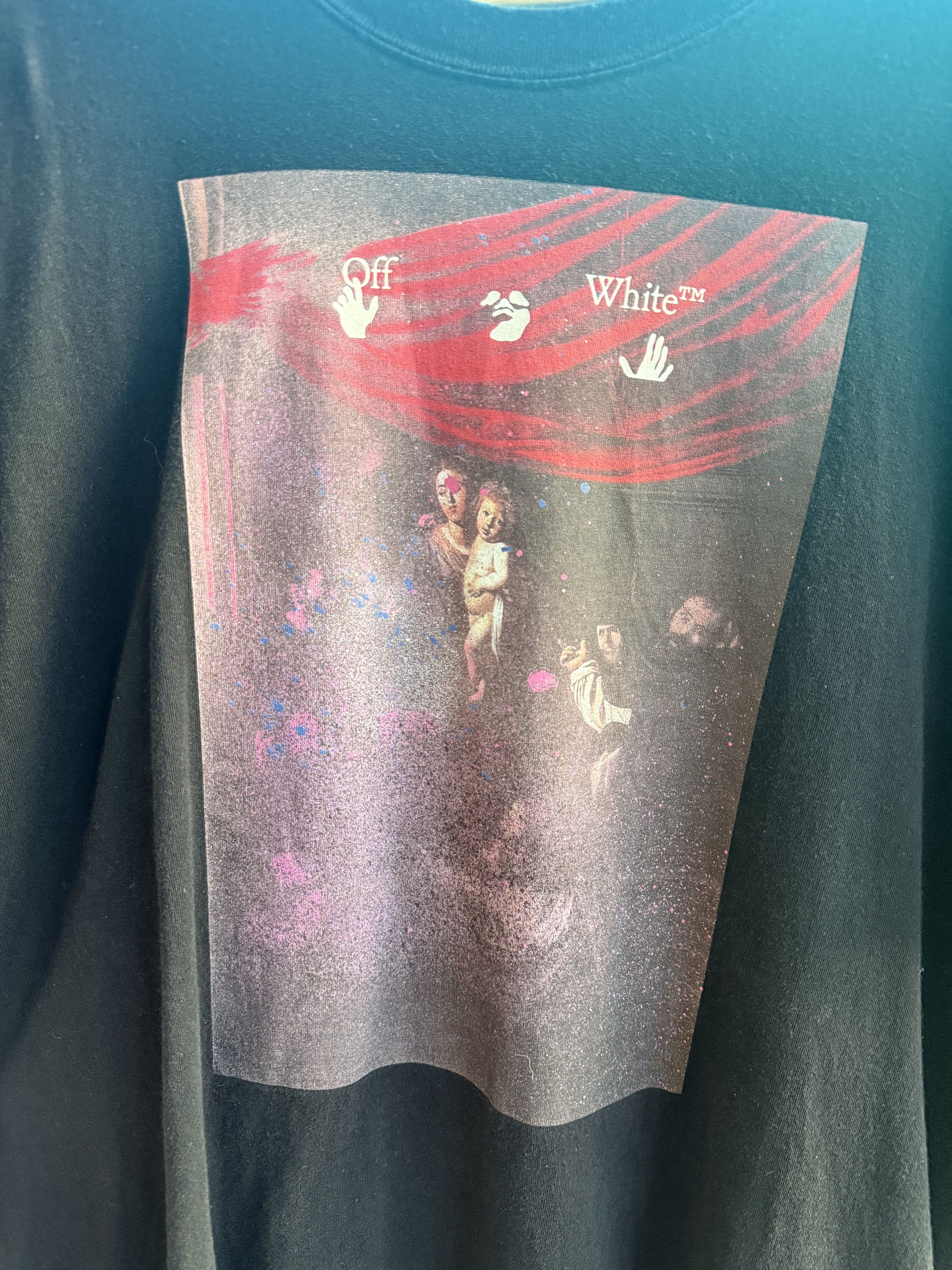 Off-White Off-White Cervaggio Splatter Tee Size US XL / EU 56 / 4 - 4 Thumbnail