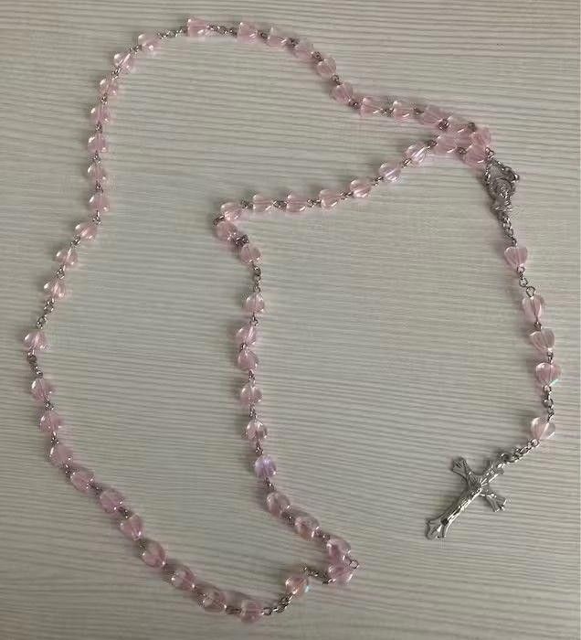 Jewelry × Vintage Saint Benedict Rosary Necklace Chain Catholic Church Jesus Size ONE SIZE - 1 Thumbnail
