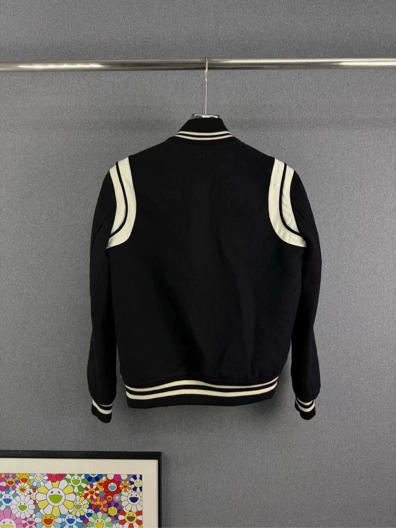 Saint Laurent Paris Saint laurent paris Black and white patchwork Teddy jacket Size US M / EU 48-50 / 2 - 2 Thumbnail