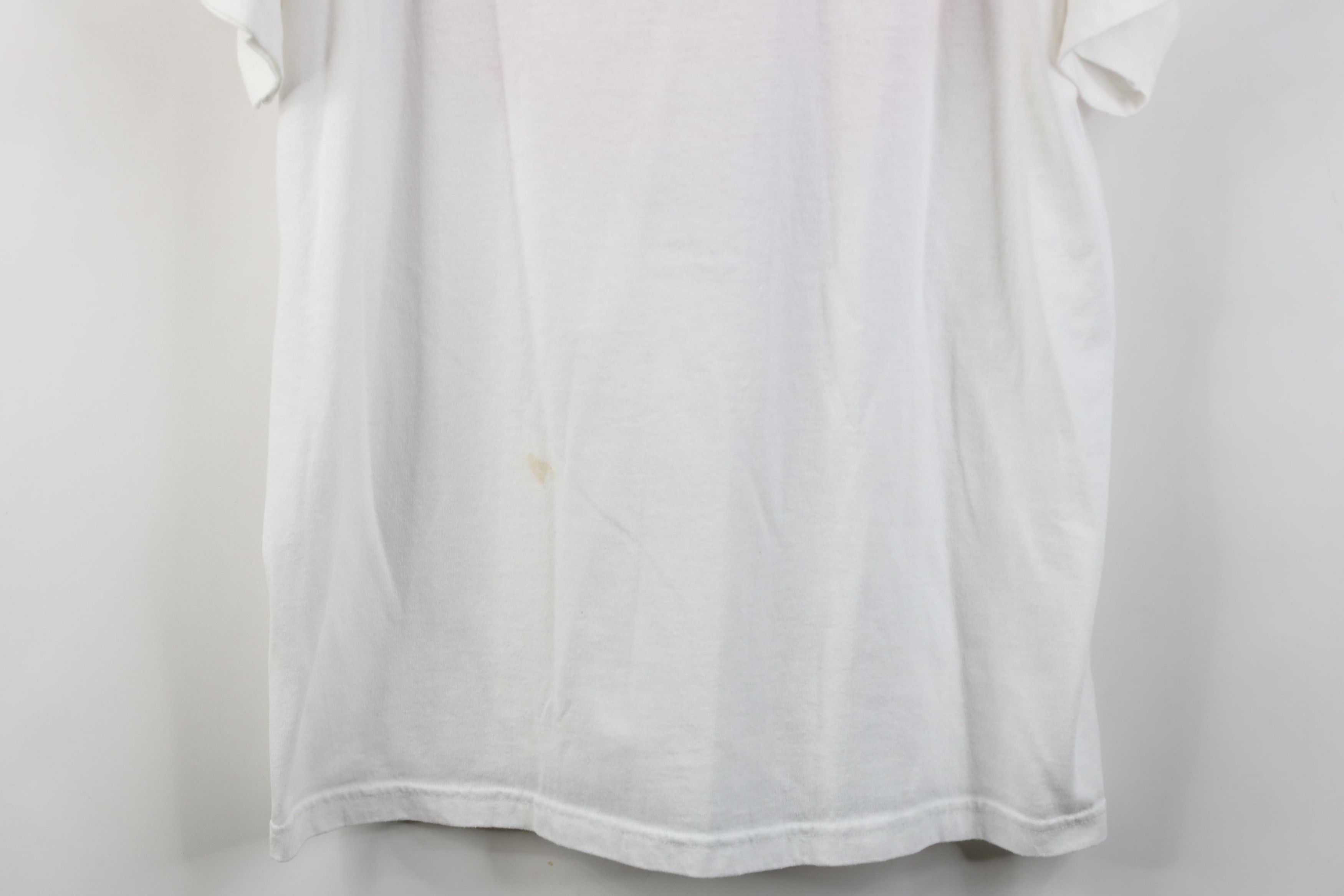 Vintage Vintage 90s Y2K Streetwear Big D Fire Flames T-Shirt White Size US XL / EU 56 / 4 - 3 Thumbnail