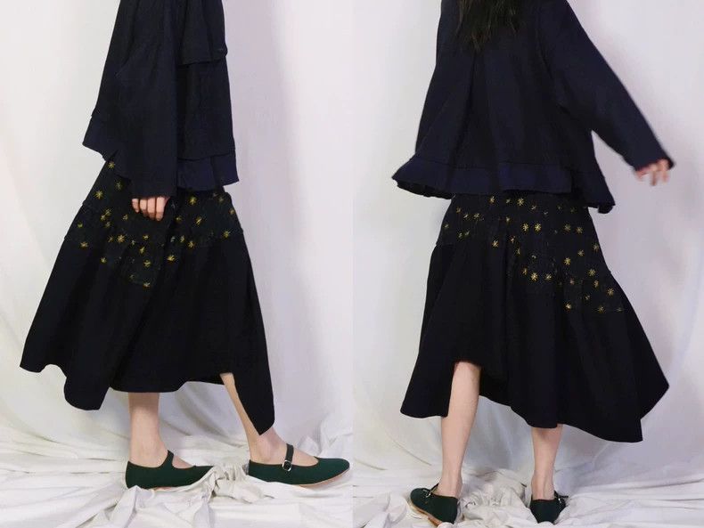 Comme des Garcons Comme Des Garcons Little daisy-cut asymmetric panel-blend Size S / US 4 / IT 40 - 2 Thumbnail