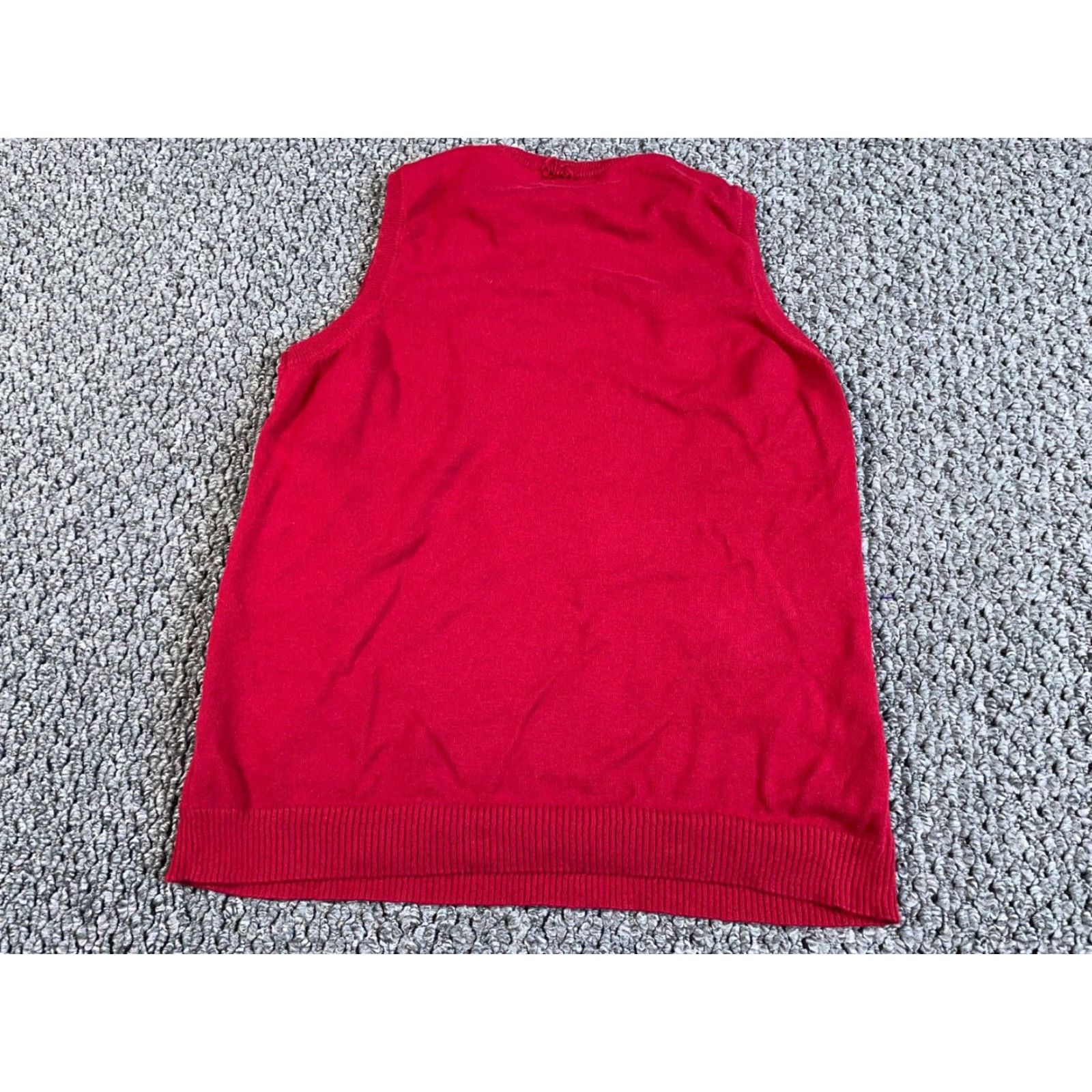 Vintage VINTAGE Extreme Gear Vest Adult XL Red Y2K Argyle V-Neck Knit Cotton Lightweight Preppy Classic Womens Size XL / US 12-14 / IT 48-50 - 2 Thumbnail