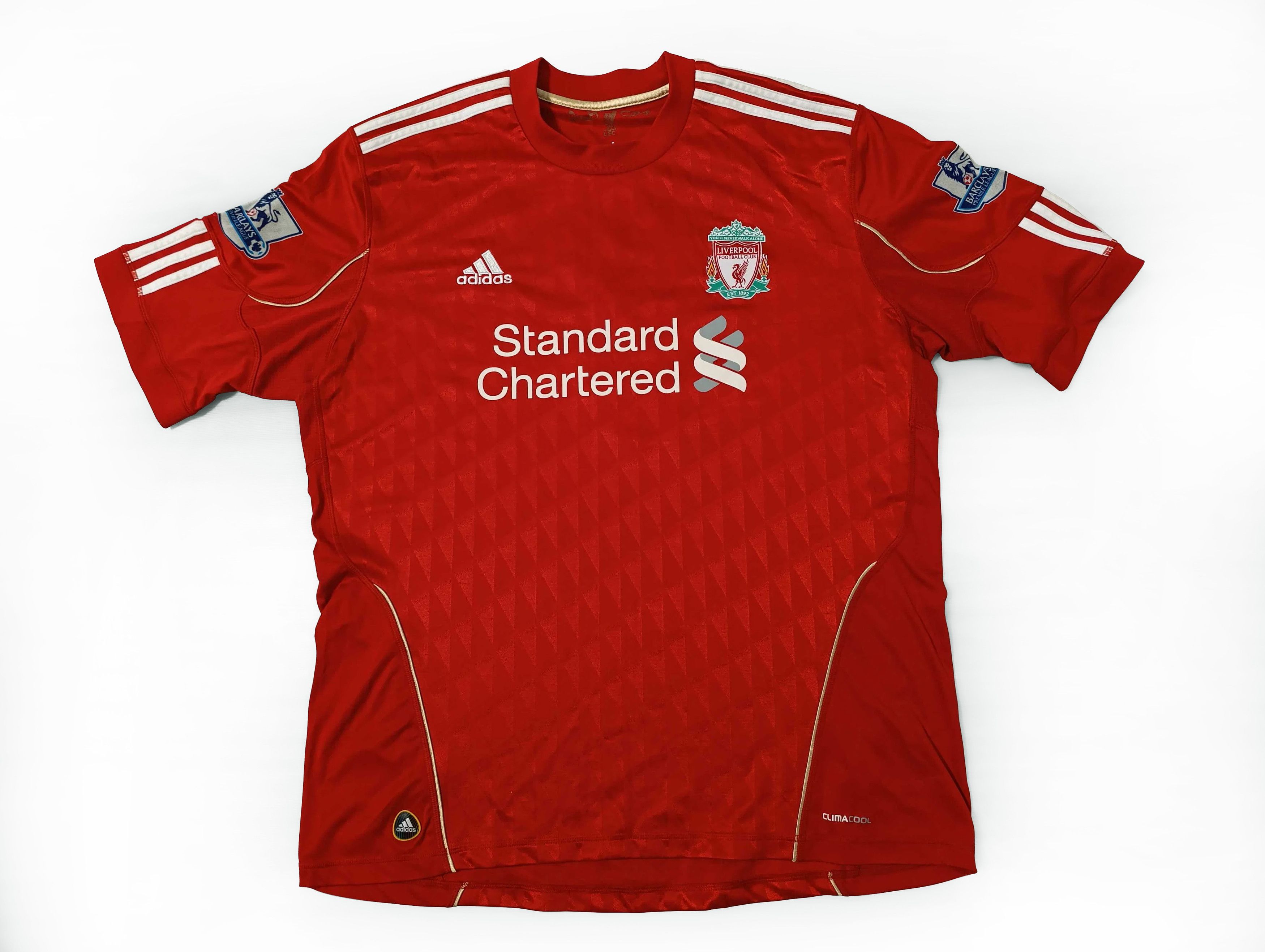 Adidas GERRARD ADIDAS LIVERPOOL FC SIZE XL 2010 SHIRT jersey Size US XL / EU 56 / 4 - 2 Thumbnail