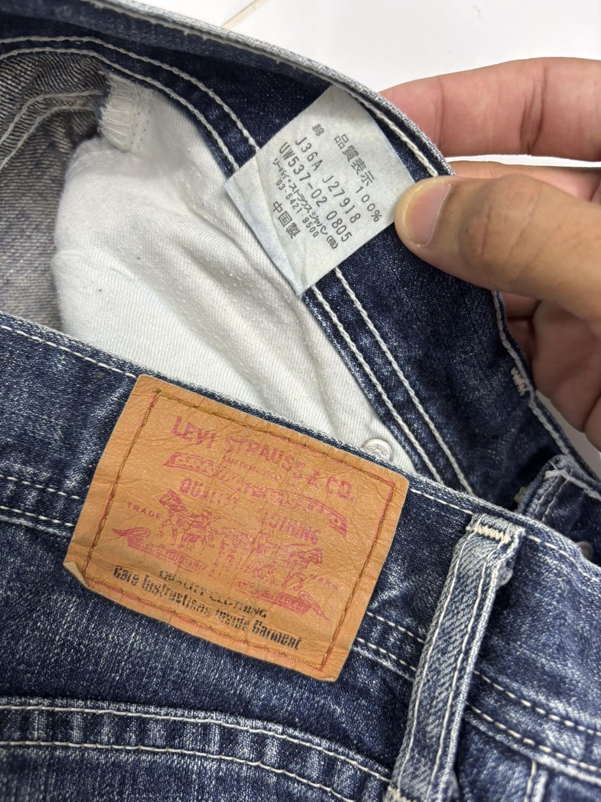 If Six Was Nine × Levi's Vintage Levis 90s Flared Jeans Bootcut Distressed Denim Jean Size 30" / US 8 / IT 44 - 11 Thumbnail