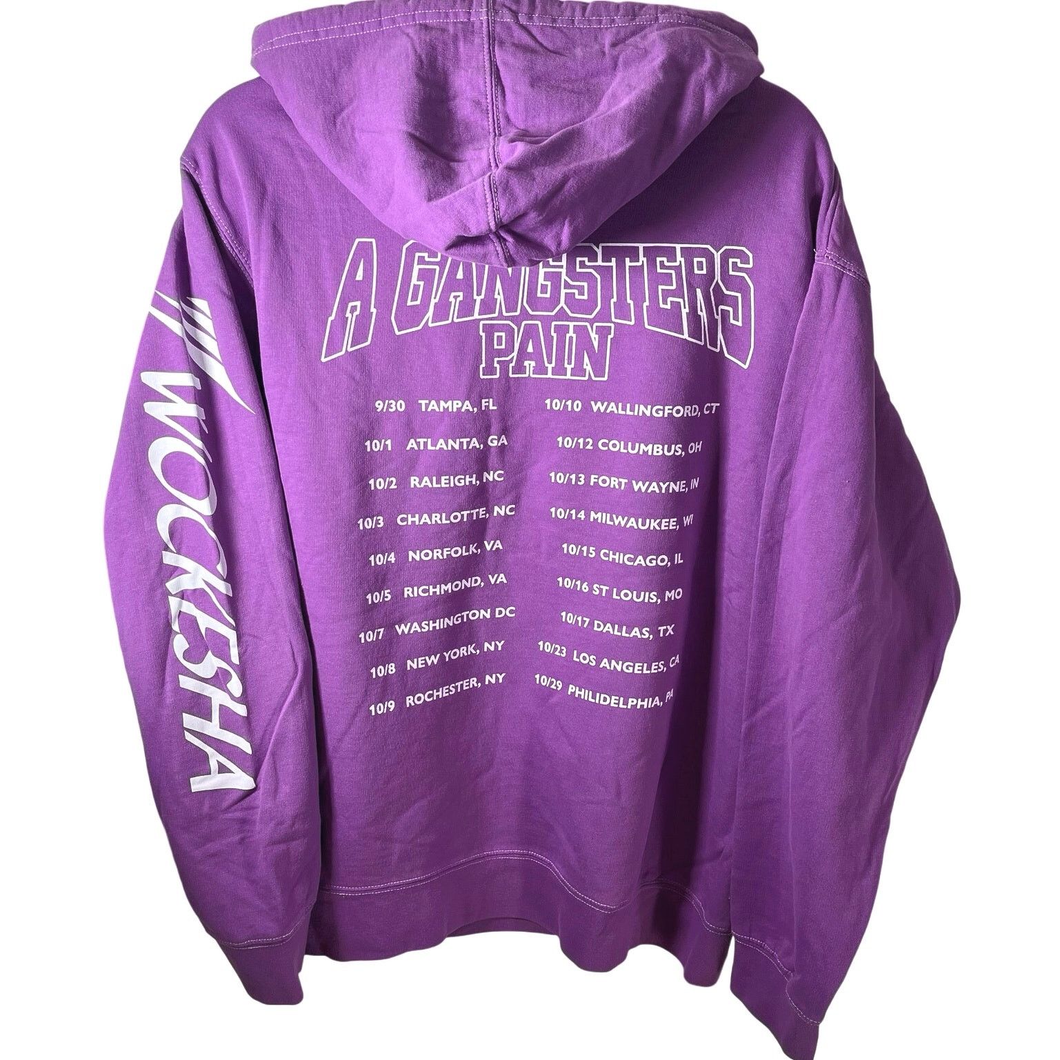 Band Tees Moneybagg Yo Tour A Gangsta´s Pain Wockesha Hoodie Purple M Size US M / EU 48-50 / 2 - 2 Thumbnail