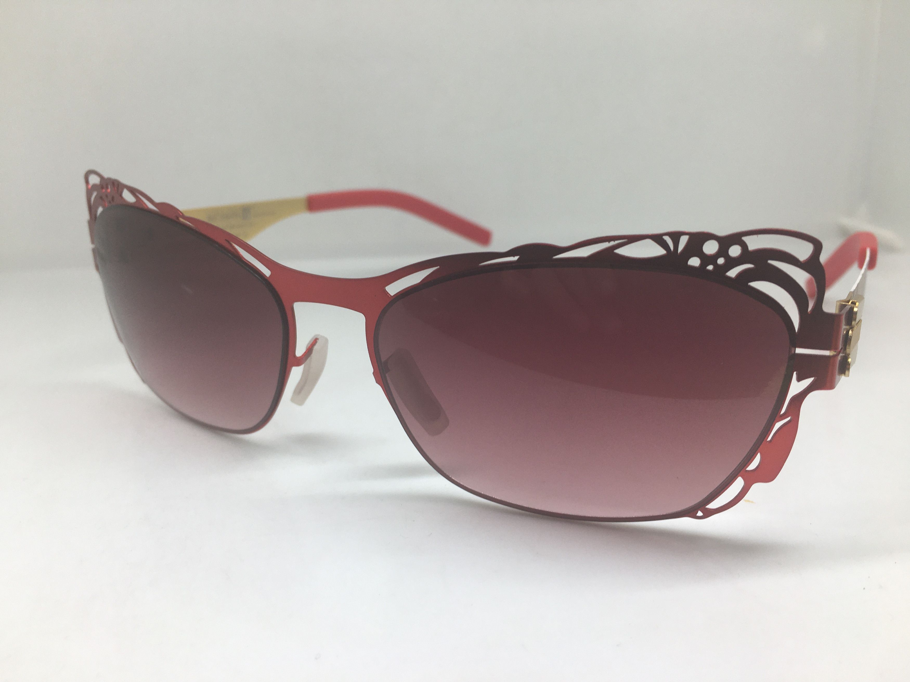Other AC Berlin Red Alloy Cateye Diva Sunglasses Frame Size ONE SIZE - 2 Thumbnail