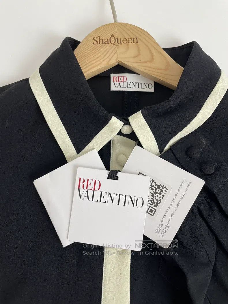 Valentino Valentino Dress Women's Long Sleeve Skirt Blue Size M / US 6-8 / IT 42-44 - 3 Thumbnail