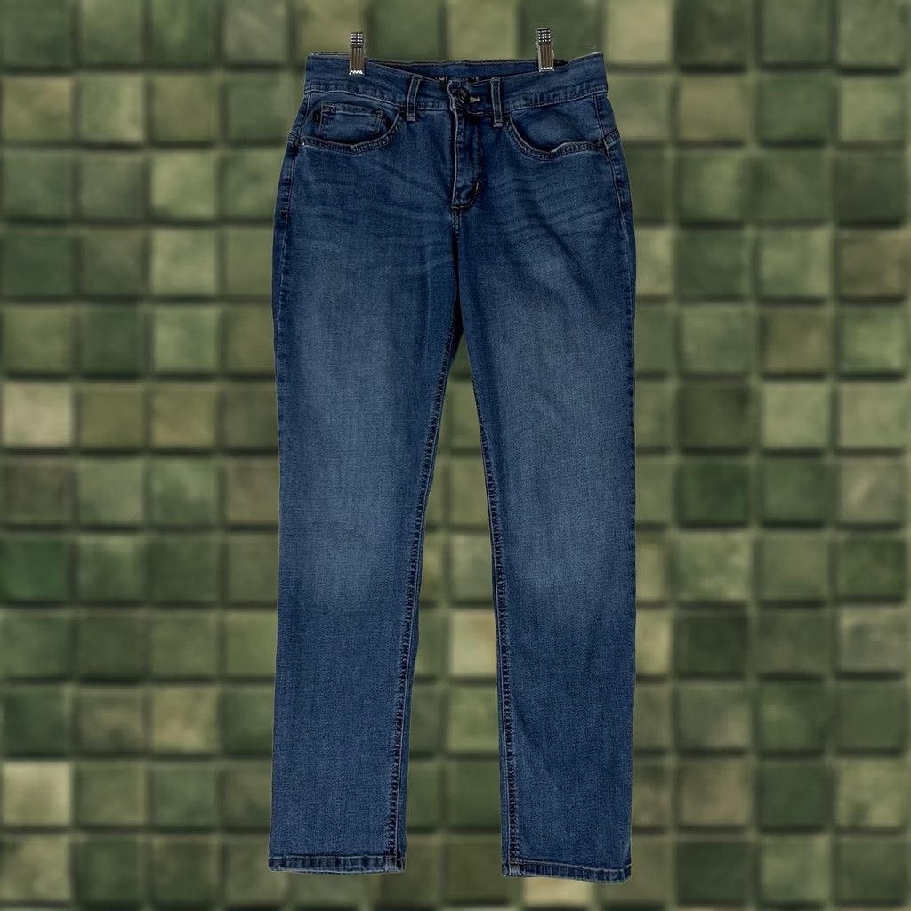 Lee Lee Easy Fit Skinny Jeans Womens 6P Petite Mid Rise Stretch Denim Blue Javaxs? Size 28" / US 6 / IT 42 - 1 Thumbnail