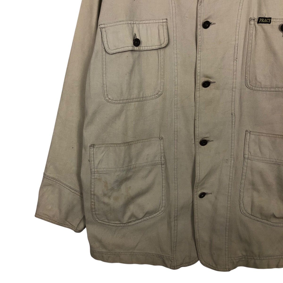 Japanese Brand Pract Studio Heavyweight Canvas Shop Jacket — Boxy Fit Size US L / EU 52-54 / 3 - 5 Thumbnail