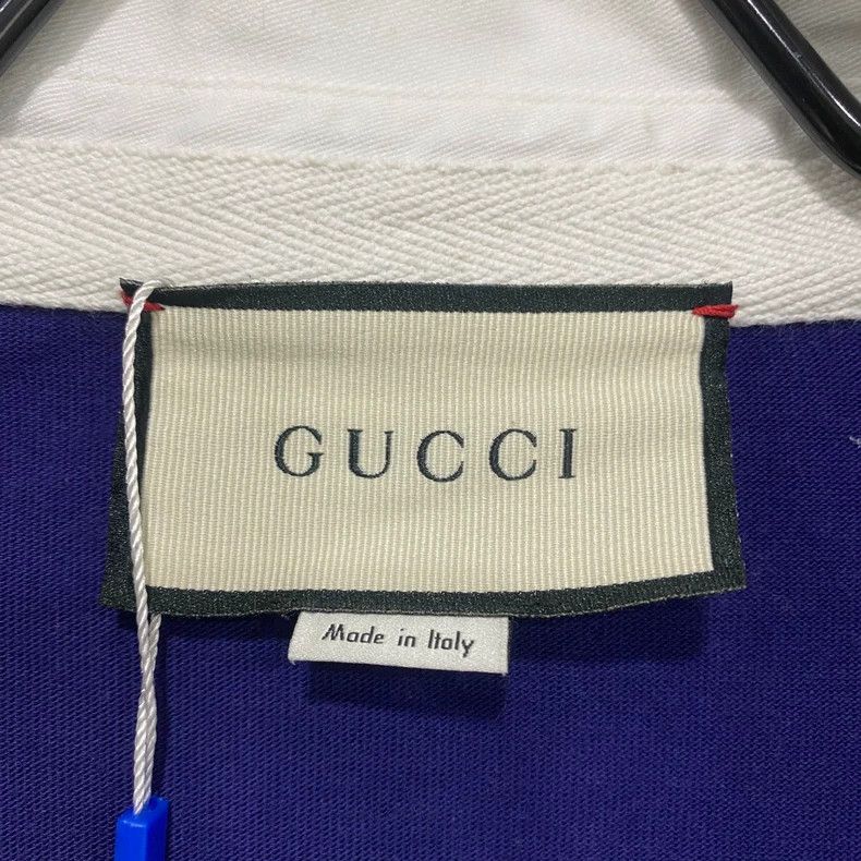 Gucci Gucci Square blue and white lapel long-sleeved Polo shirt Size US XXL / EU 58 / 5 - 4 Thumbnail