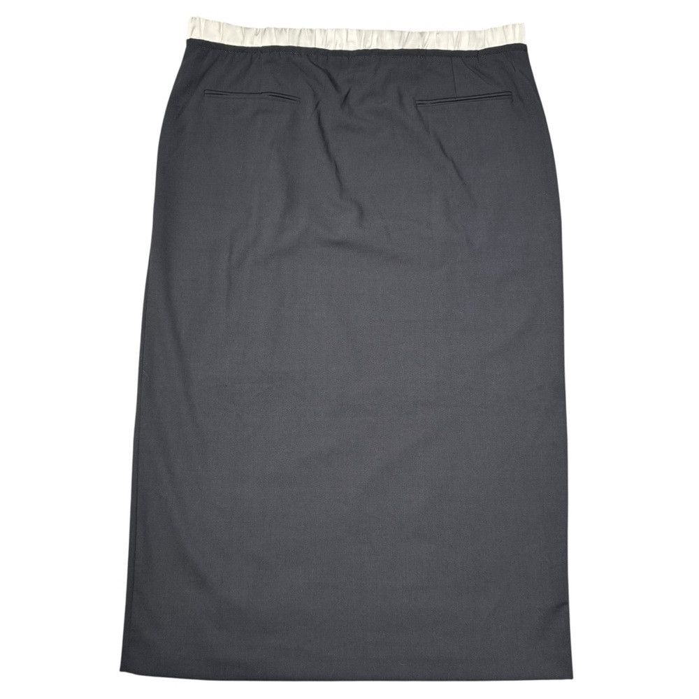 Zara New Zara Contrasting Boxer Waist Grey Skirt Size XXL Size 42" / US 20 - 4 Thumbnail