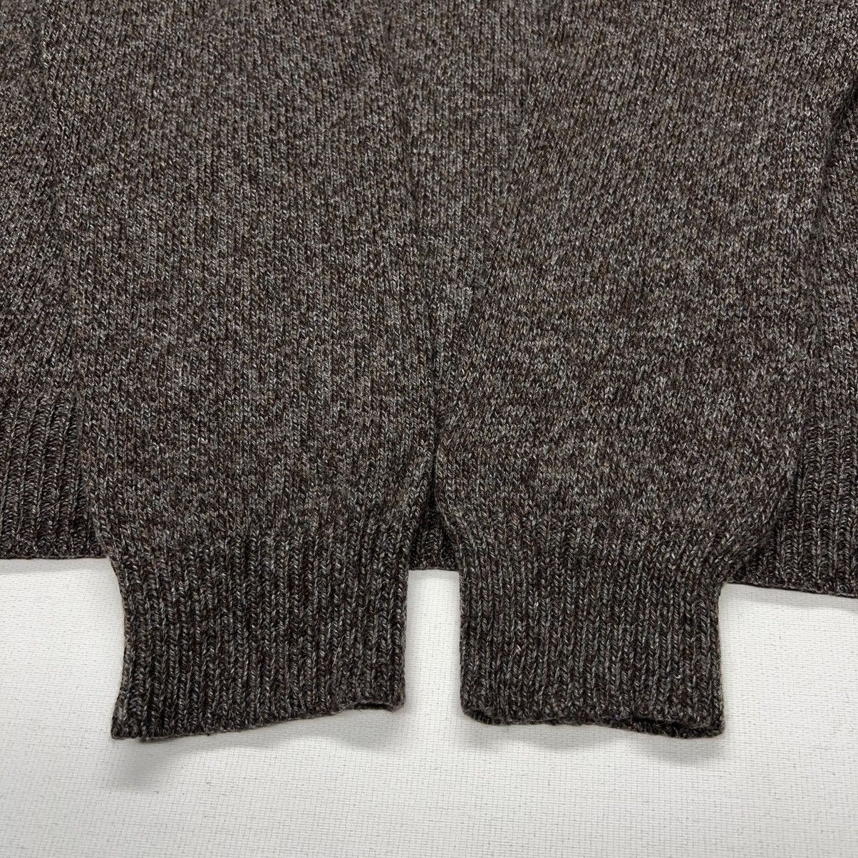 Saks Fifth Avenue Saks Fifth Avenue Sweater Brown Cashmere 1/4 Button Italy Size US XL / EU 56 / 4 - 13 Thumbnail