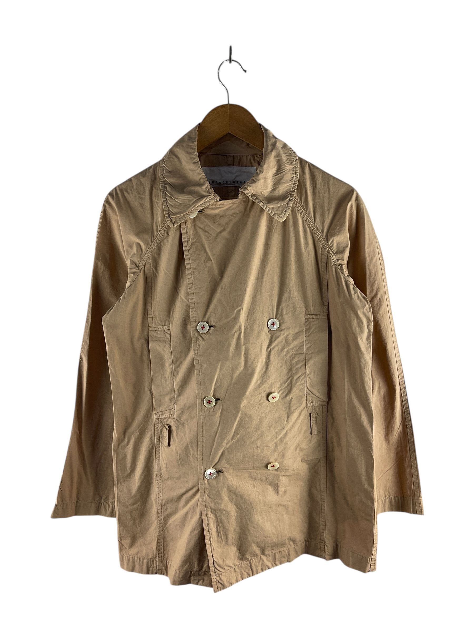 Issey Miyake Sunao Kuwahara Archive Double-Breasted Coat Avant-Garde Size US M / EU 48-50 / 2 - 1 Thumbnail